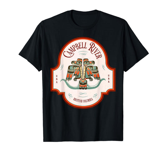 Campbell River BC Thunderbird Art Pacific Northwest Native T-Shirt