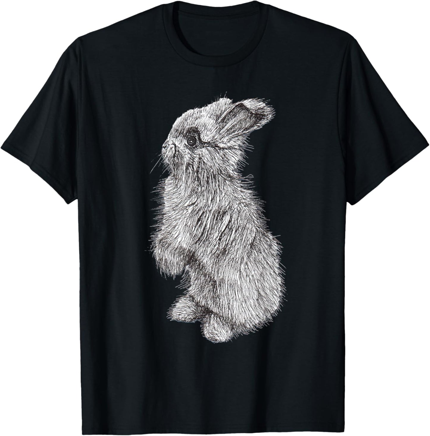Angora Bunny Rabbit Sketch T-Shirt