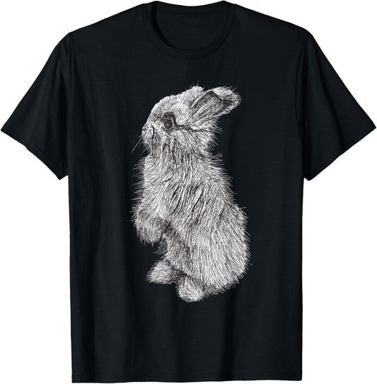 Angora Bunny Rabbit Sketch T-Shirt