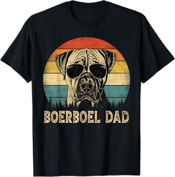 Vintage Boerboel Dad Dog Lovers Father's Day Tee T-Shirt