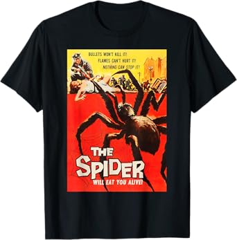 Giant Spider Classic Halloween Monster Poster Horror Movie T-Shirt