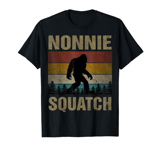 Nonnie Squatch Bigfoot Nonnie Sasquatch Yeti Family Matching T-Shirt