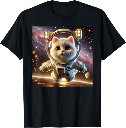 Cat Astronaut, Space Cat, Funny Planets gift Men Women kids T-Shirt