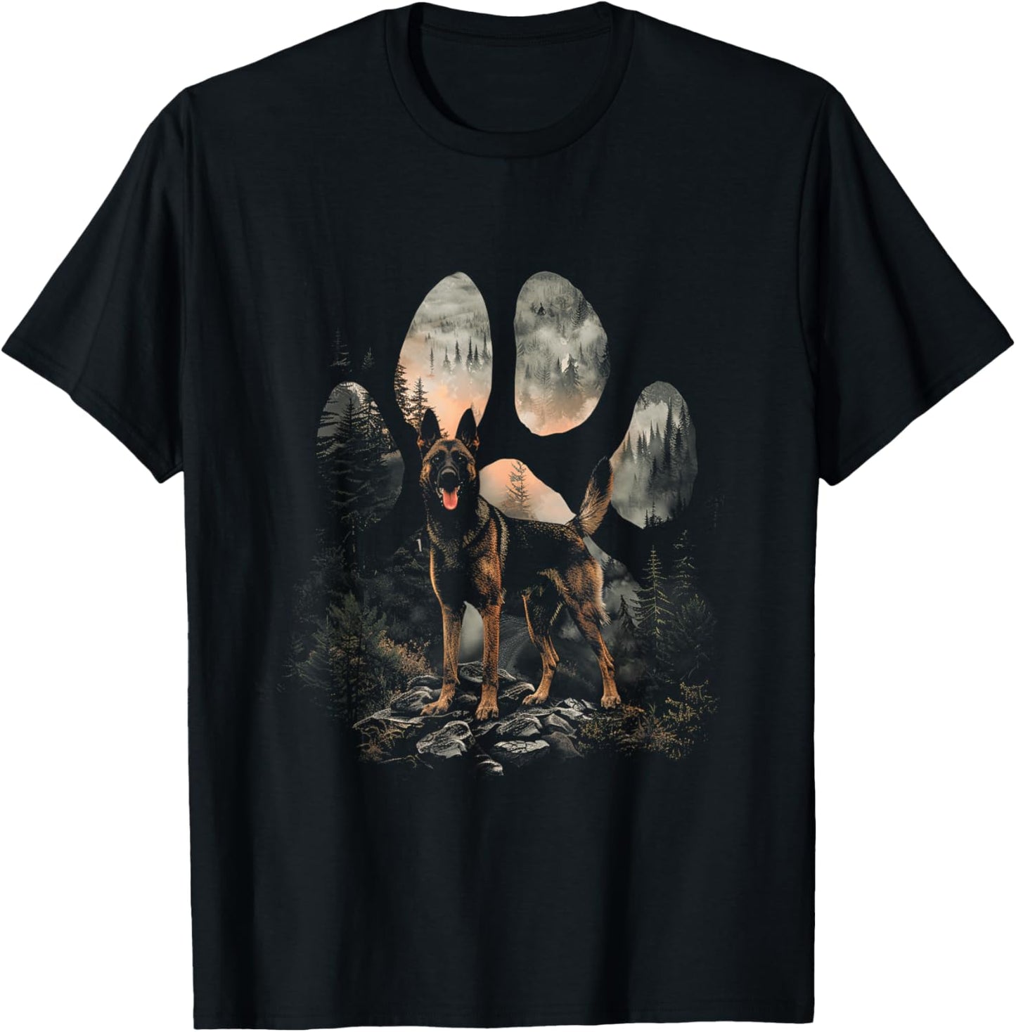 Sunset Dog Mom Da T-Shirt