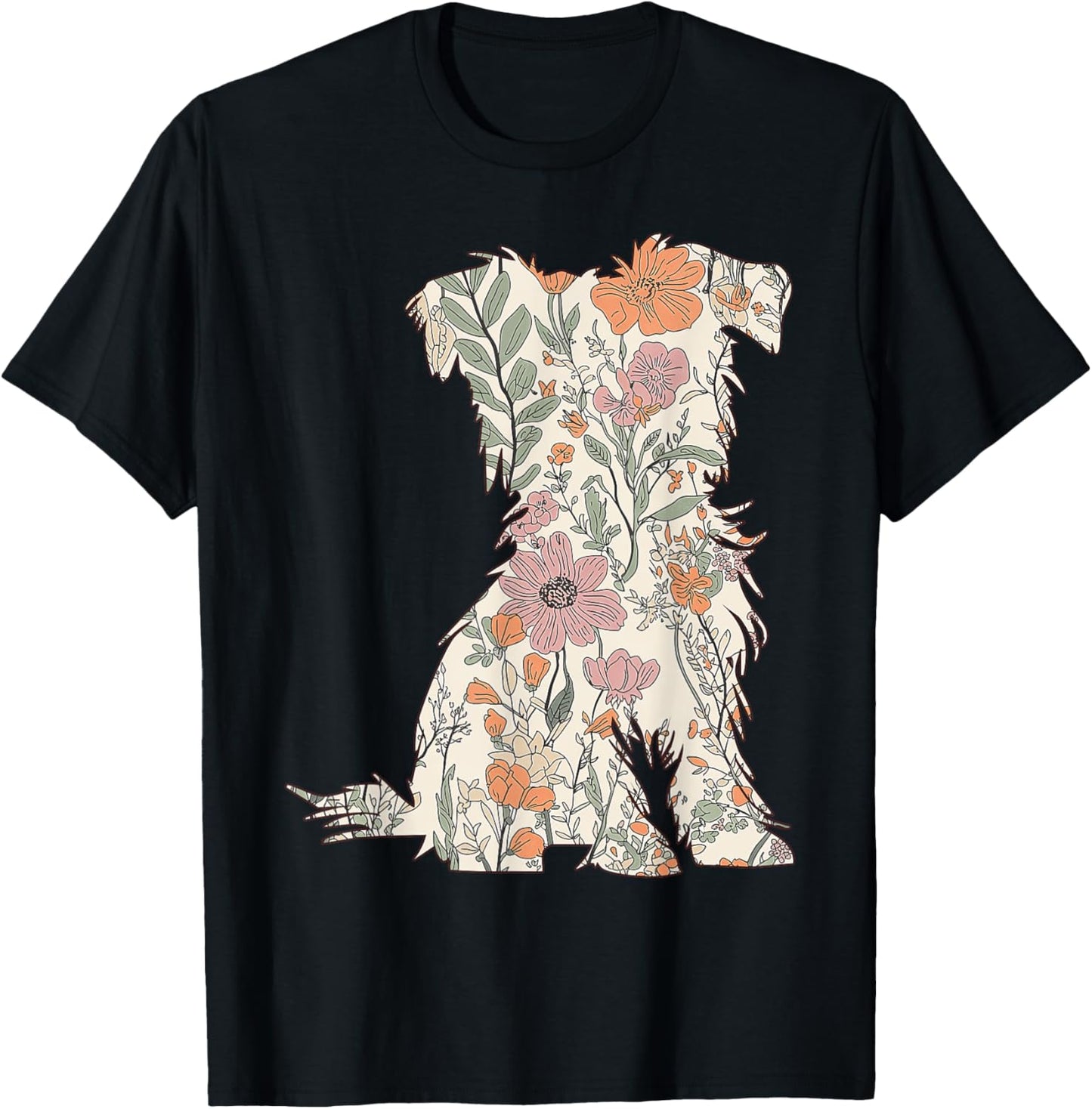 Boho Floral Shorkie Lover Mothers Day Gift for Dog Mom T-Shirt