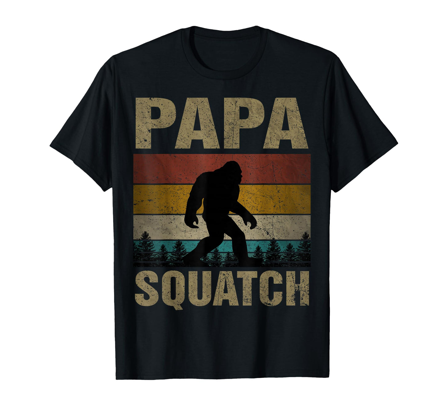 Papa Squatch Bigfoot Papa Sasquatch Yeti Family T-Shirt