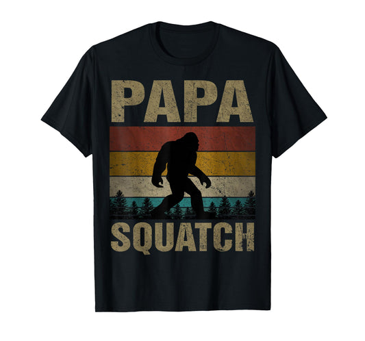 Papa Squatch Bigfoot Papa Sasquatch Yeti Family T-Shirt