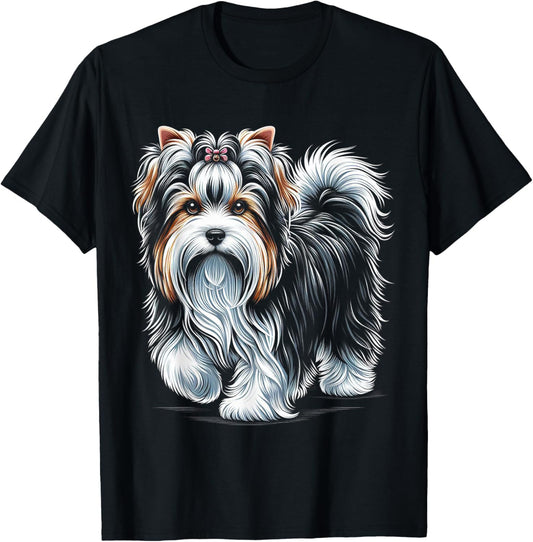 Biewer Terrier Design Dog T-Shirt