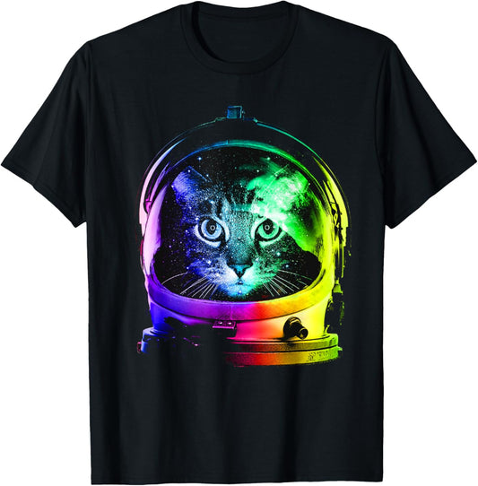 Astronaut cat Tee space cat Tee for men, women, kids T-Shirt