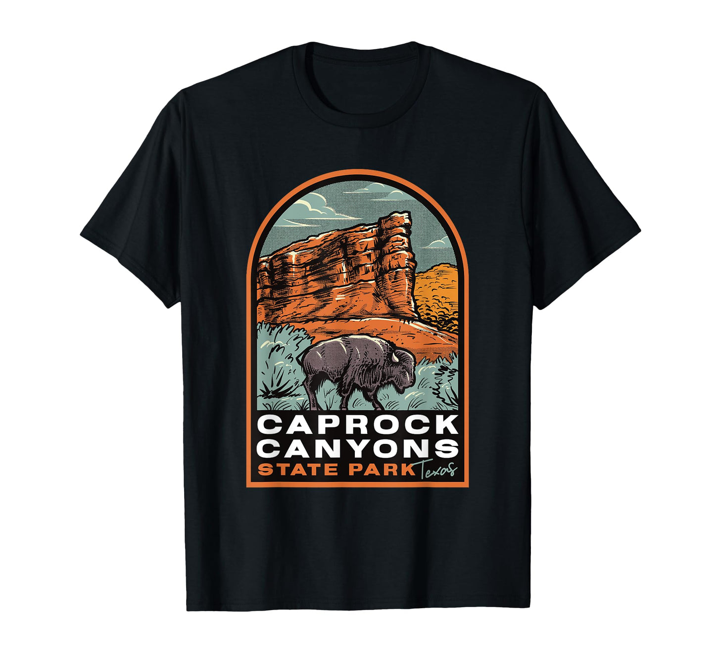 Caprock Canyons State Park Texas Vintage T-Shirt