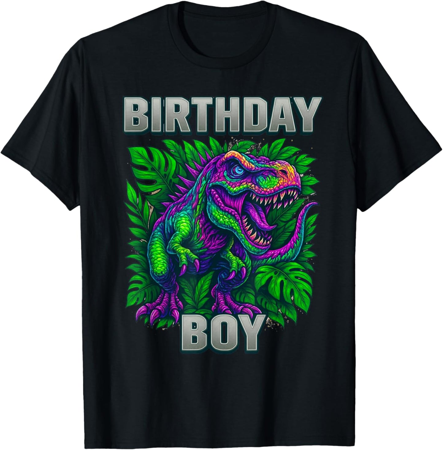 Birthday Boy T-Rex Dinosaurs T Rex Bday Party Kids Boys T-Shirt