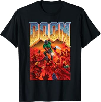 DOOM 1993 Video Game Cover Art T-Shirt
