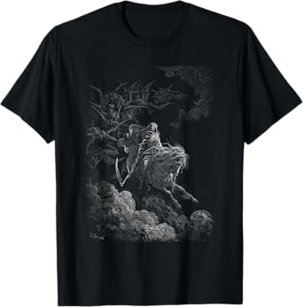 Gustave Doré - Death On The Pale Horse - Grim Reaper - 1865 T-Shirt