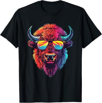 Bison Sunglasses T-Shirt