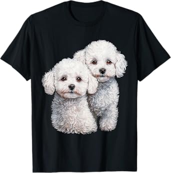 Bichon Frise Dog Graphic Pet Illustration Bichon Frise T-Shirt