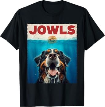 Bernese Mountain Dog Jowls Classic Adorable Animal Outfits T-Shirt for Men Women Girls Kids