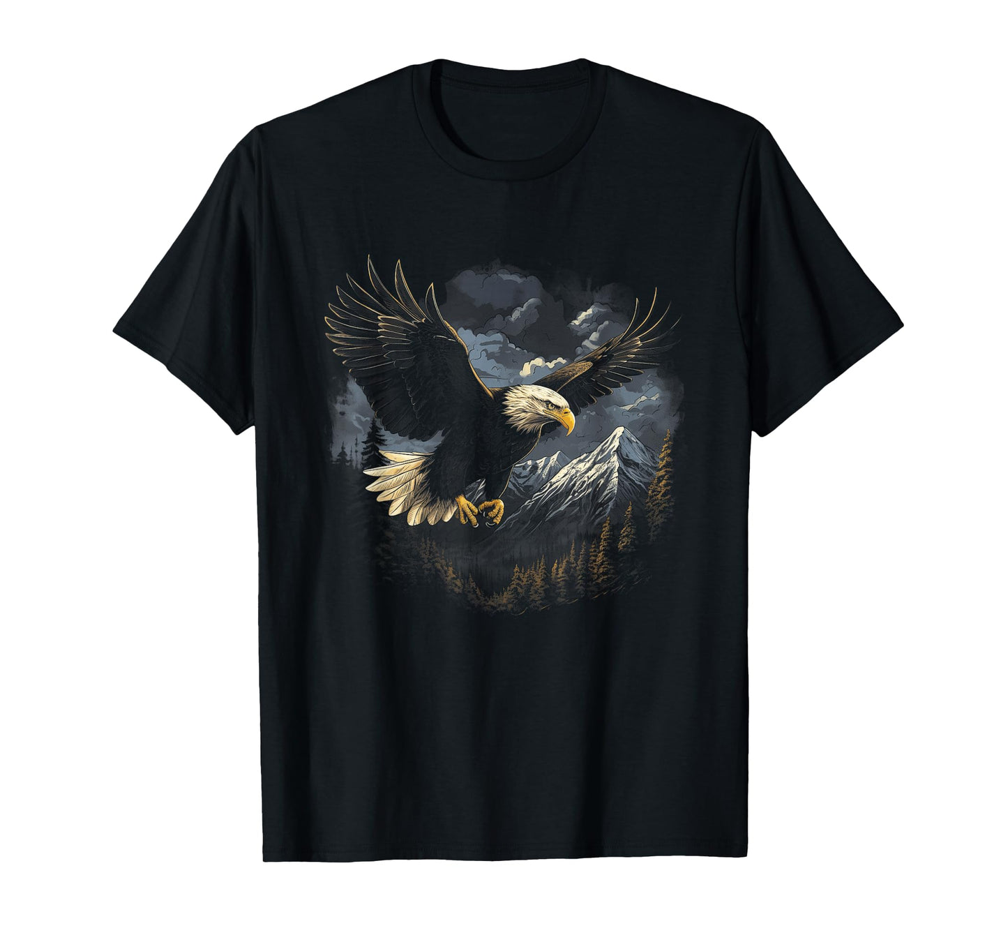 Eagle Bird Mountains T-Shirt, Small, Black