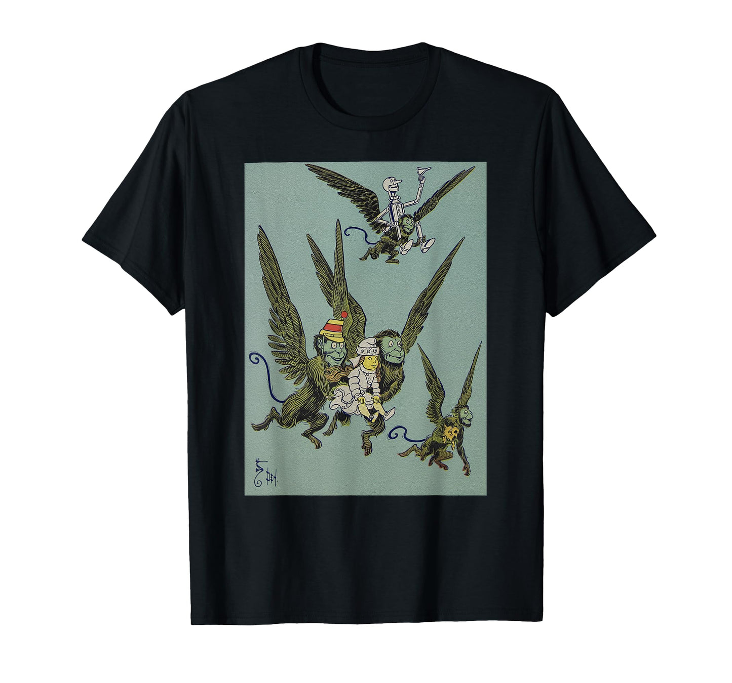 Wizard of OZ Winged Flying Monkey Shirt-Dorothy Toto Tin Man T-Shirt