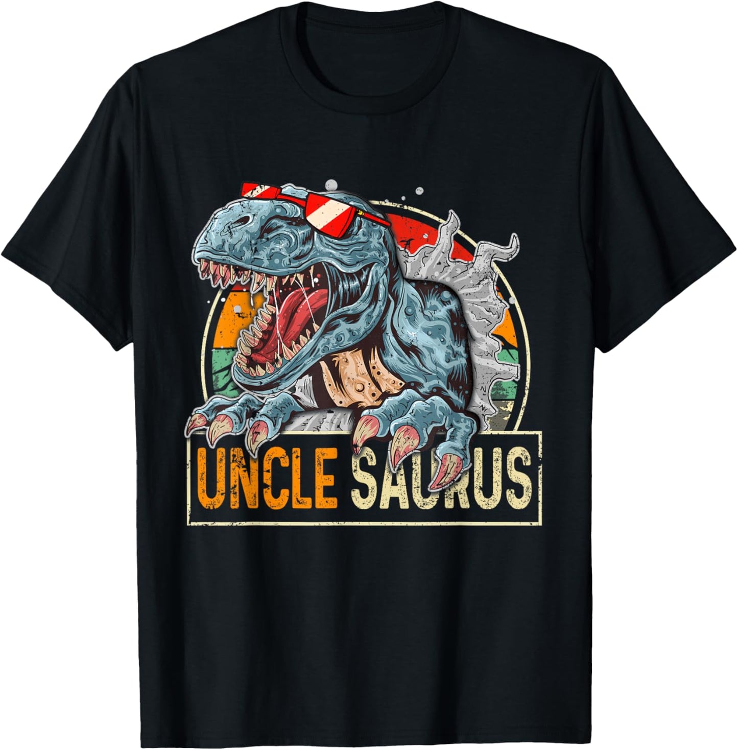 Unclesaurus T Rex Uncle Saurus Funny Dinosaur for Boys Men T-Shirt