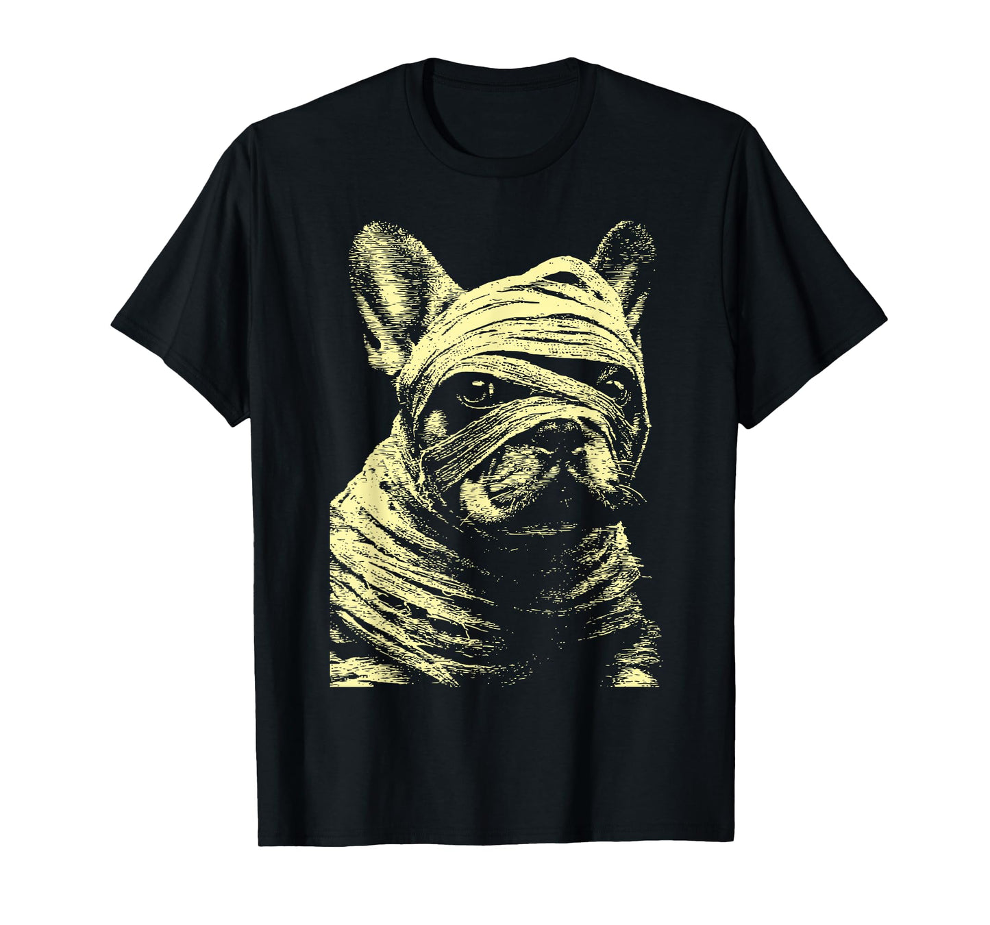 Creepy French Bulldog Halloween Costume Spooky Mummy Dog T-Shirt