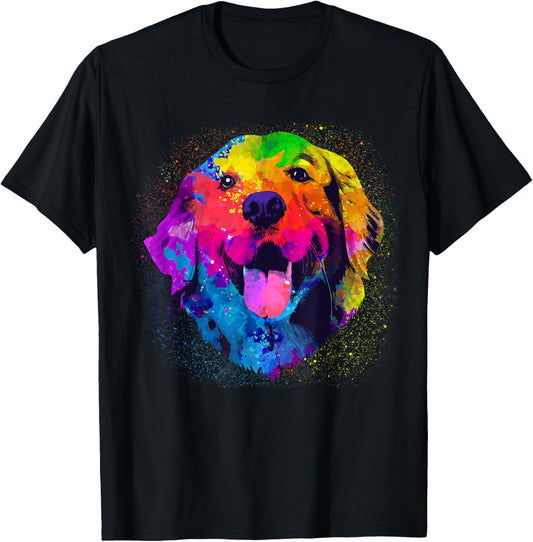 Golden Retriever Art For Men Women Golden Retriever Lover T-Shirt