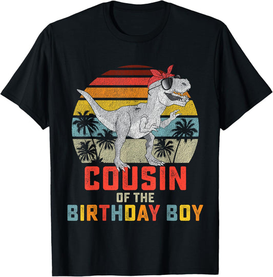 Cousin Dinosaur Girl of the Birthday Boy Matching Family T-Shirt