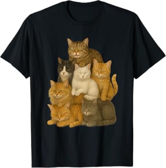 Pile Of Cats Cute Cat Lover T-Shirt
