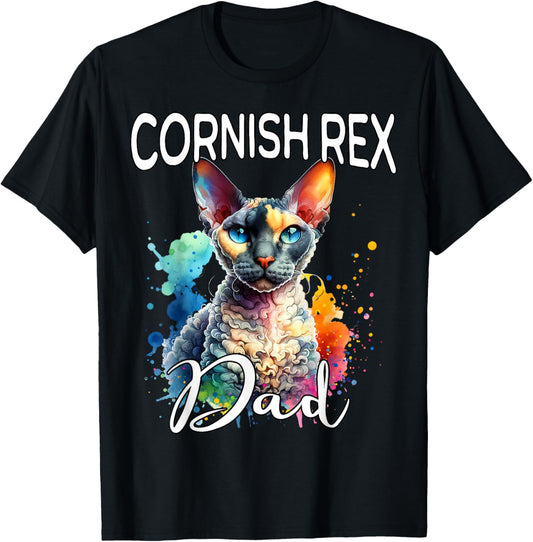 Cornish Rex Dad Cornish Rex Cat T-Shirt