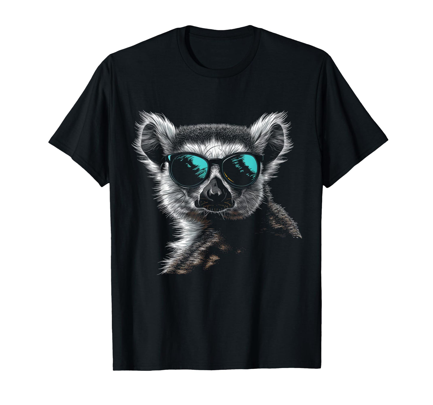 Lemur Wearing Sunglasses Funny Animal Monkey Lemur Lover T-Shirt
