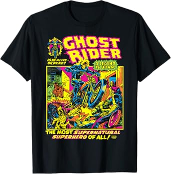 Ghost Rider - Black Light T-Shirt
