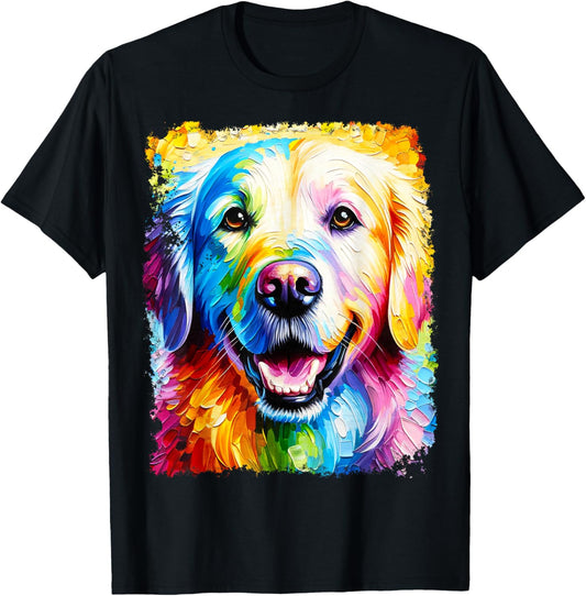 Golden Retriever Rainbow T-Shirt