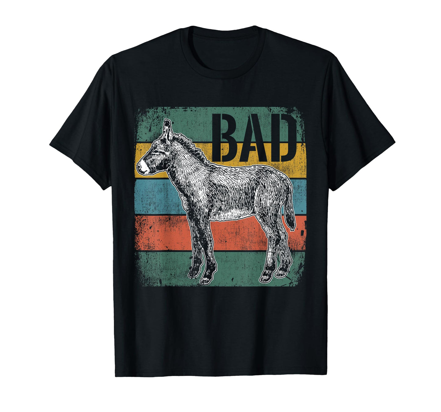 Bad Ass Badass Donkey Cool Cute Donkeys Meme T-Shirt