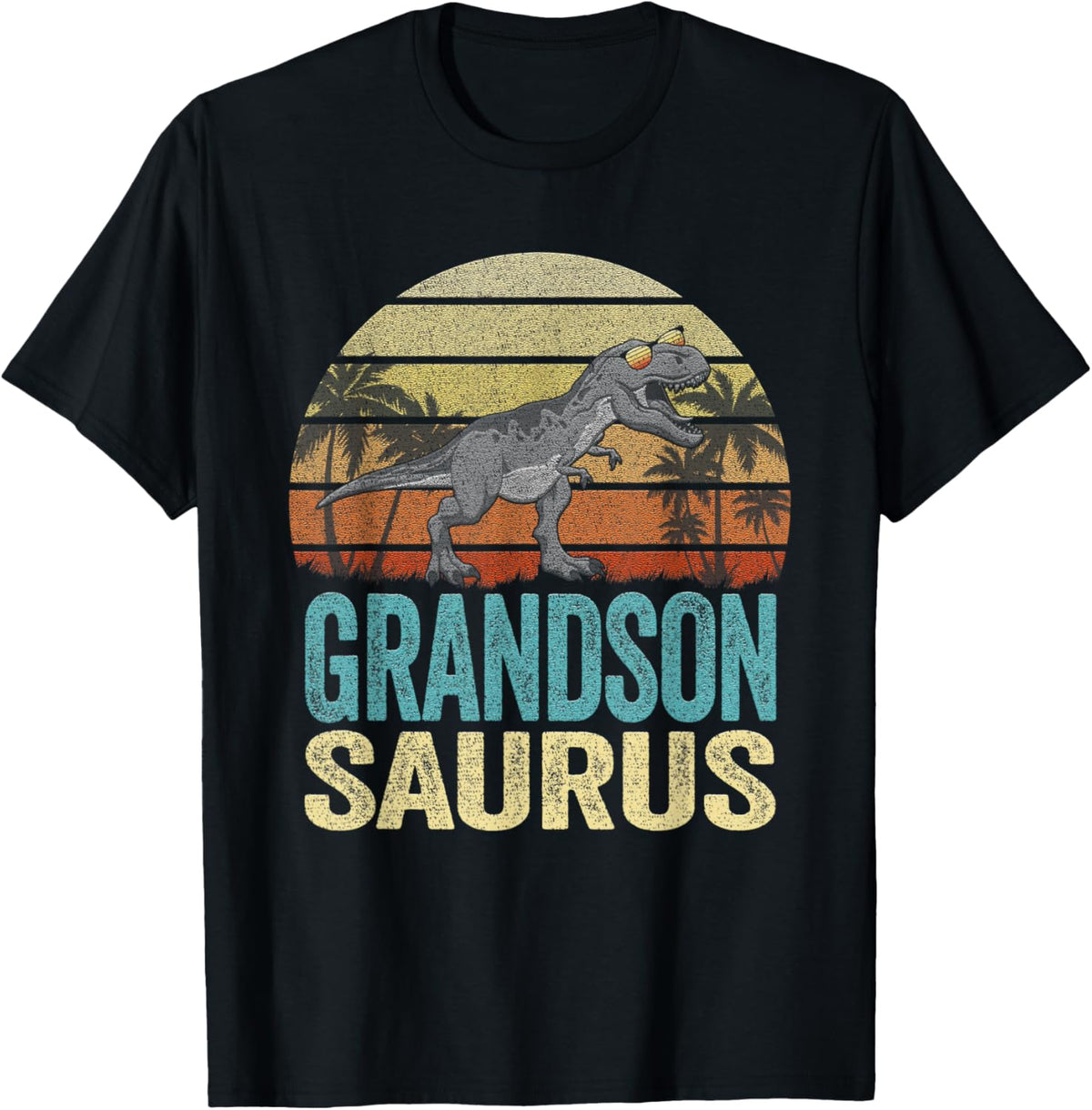 Grandsonsaurus T Rex Dinosaur Grandson Saurus Matching T-Shirt