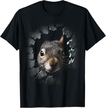 Squirrel Art - Wall Animal Squirrel T-Shirt