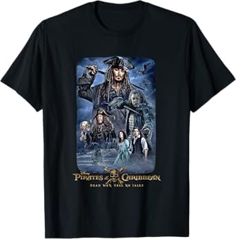 Disney Pirates of the Caribbean Tell No Tales Poster T-Shirt