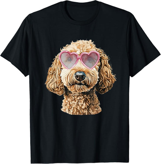 Goldendoodle Coquette Valentines Day Golden Doodle T-shirt