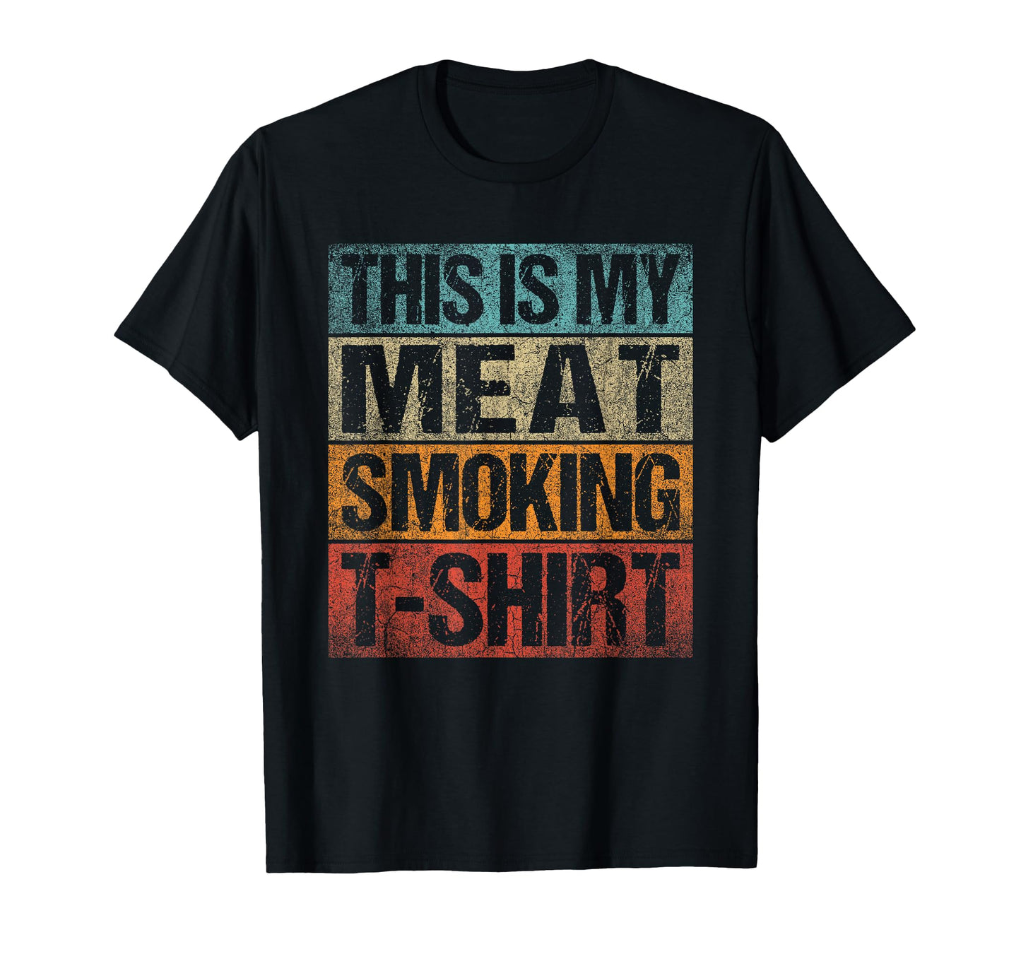 BBQ Smoker Vintage Retro This Is My Meat Smoking BBQ T-Shirt