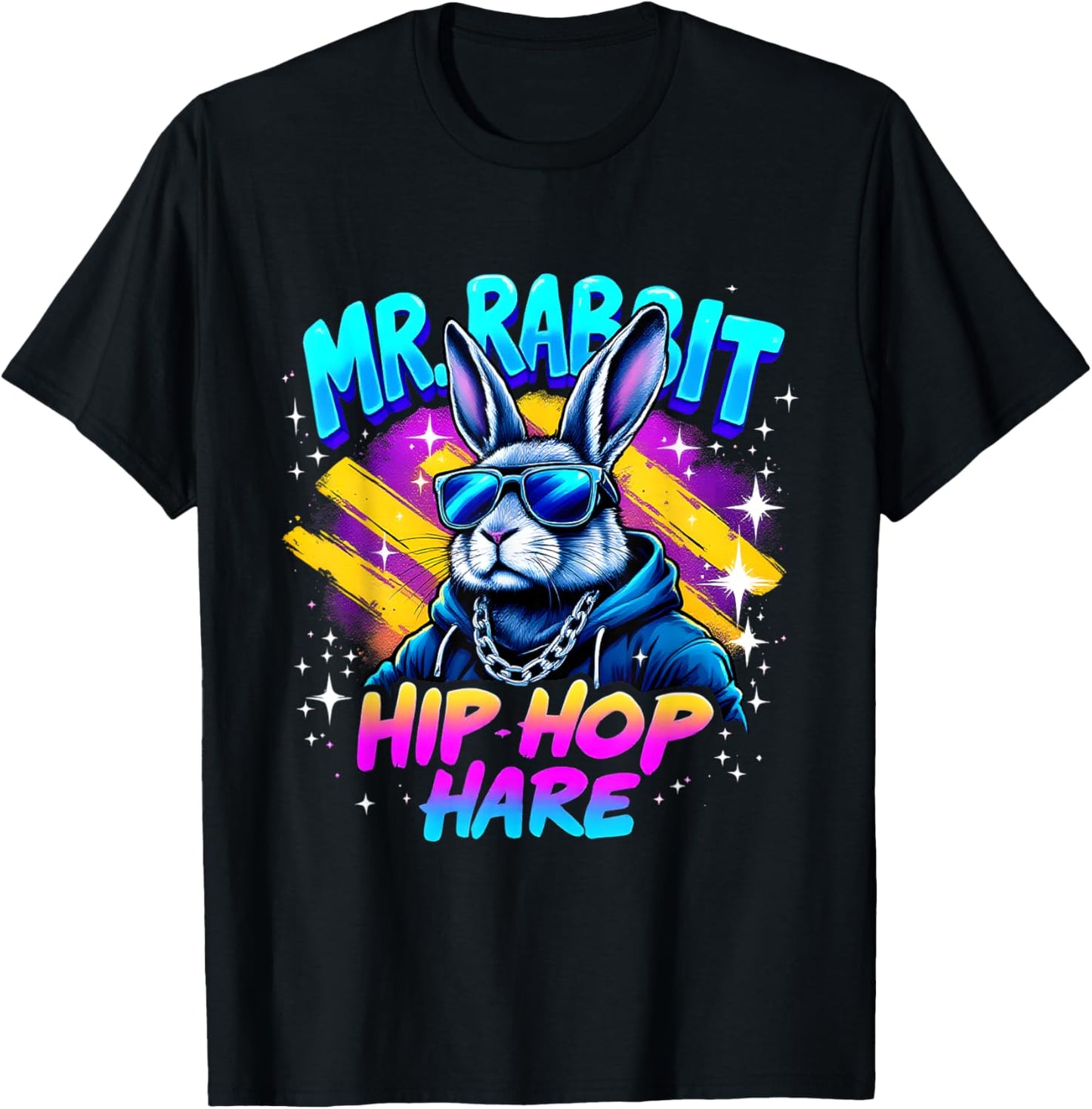 Mr. Rabbit Hip Hop Hare Cool Easter Bunny Swag T-Shirt