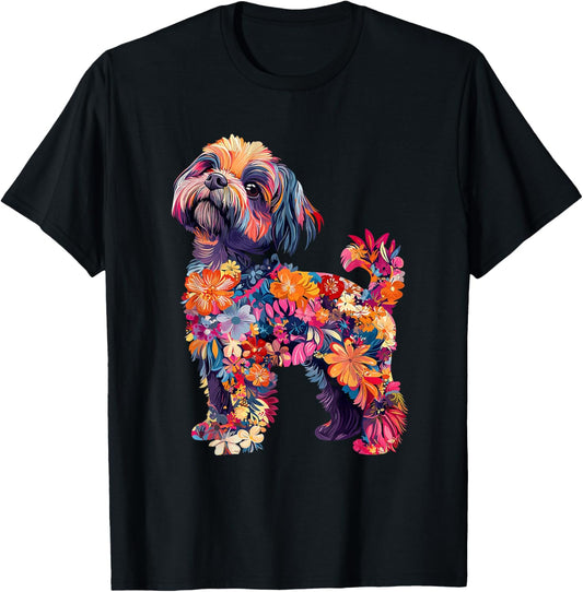 Shih Tzu Flower T-Shirt
