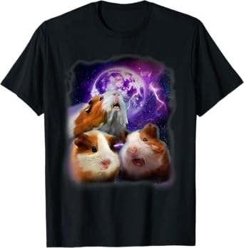 Guinea Pigs Howling at the Moon Shirt - Funny Guinea Pig T-Shirt