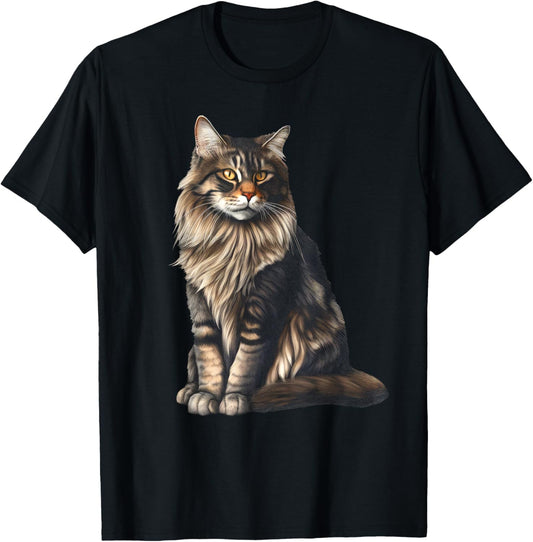 American Forest Cat Maine-Coon Cat T-Shirt