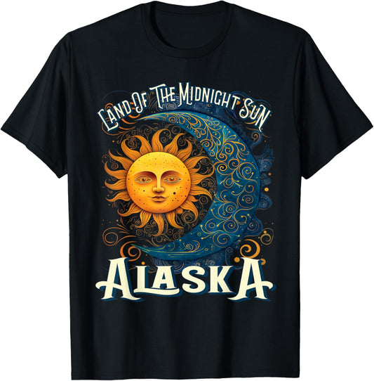 Alaska Land Of The Midnight Sun Aurora Borealis Souvenir T-Shirt