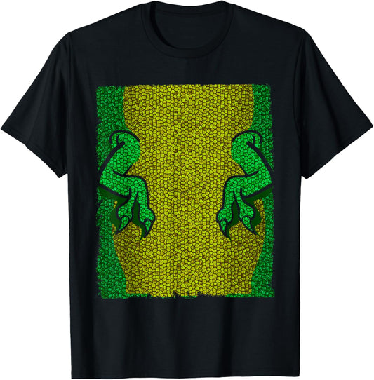 Halloween Costume Shirt - Lizard Dinosaur Arms Snakeskin Tee T-Shirt