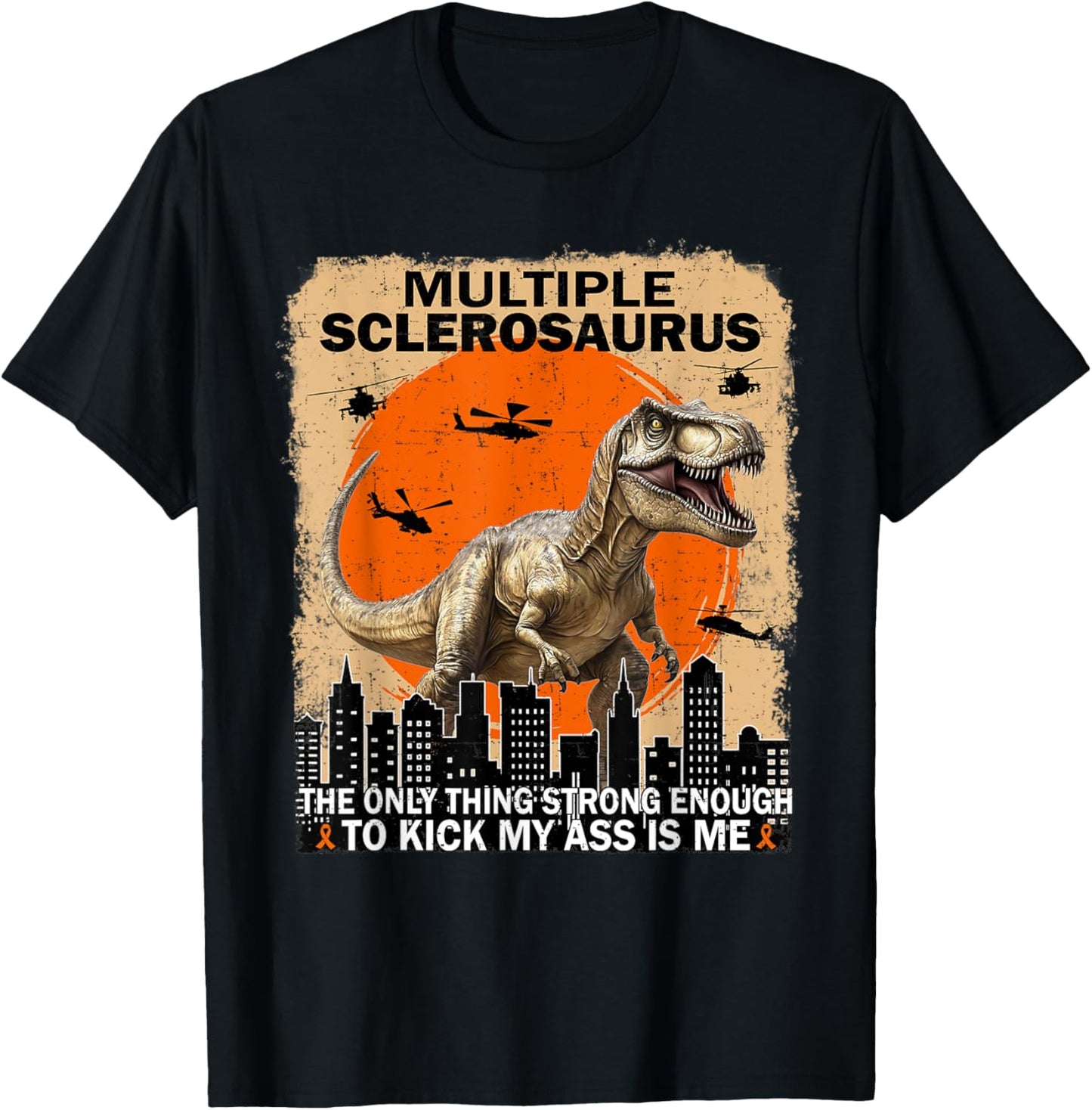 Dinosaur Multiple Sclerosaurus Vintage Multiple Sclerosis T-Shirt