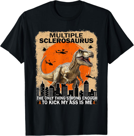 Dinosaur Multiple Sclerosaurus Vintage Multiple Sclerosis T-Shirt