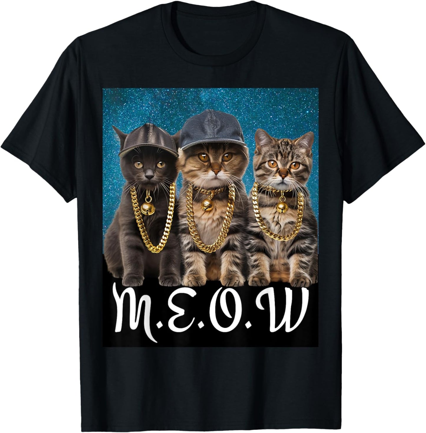 90s Gangster Rap Cat Hip Hop Retro T-Shirt