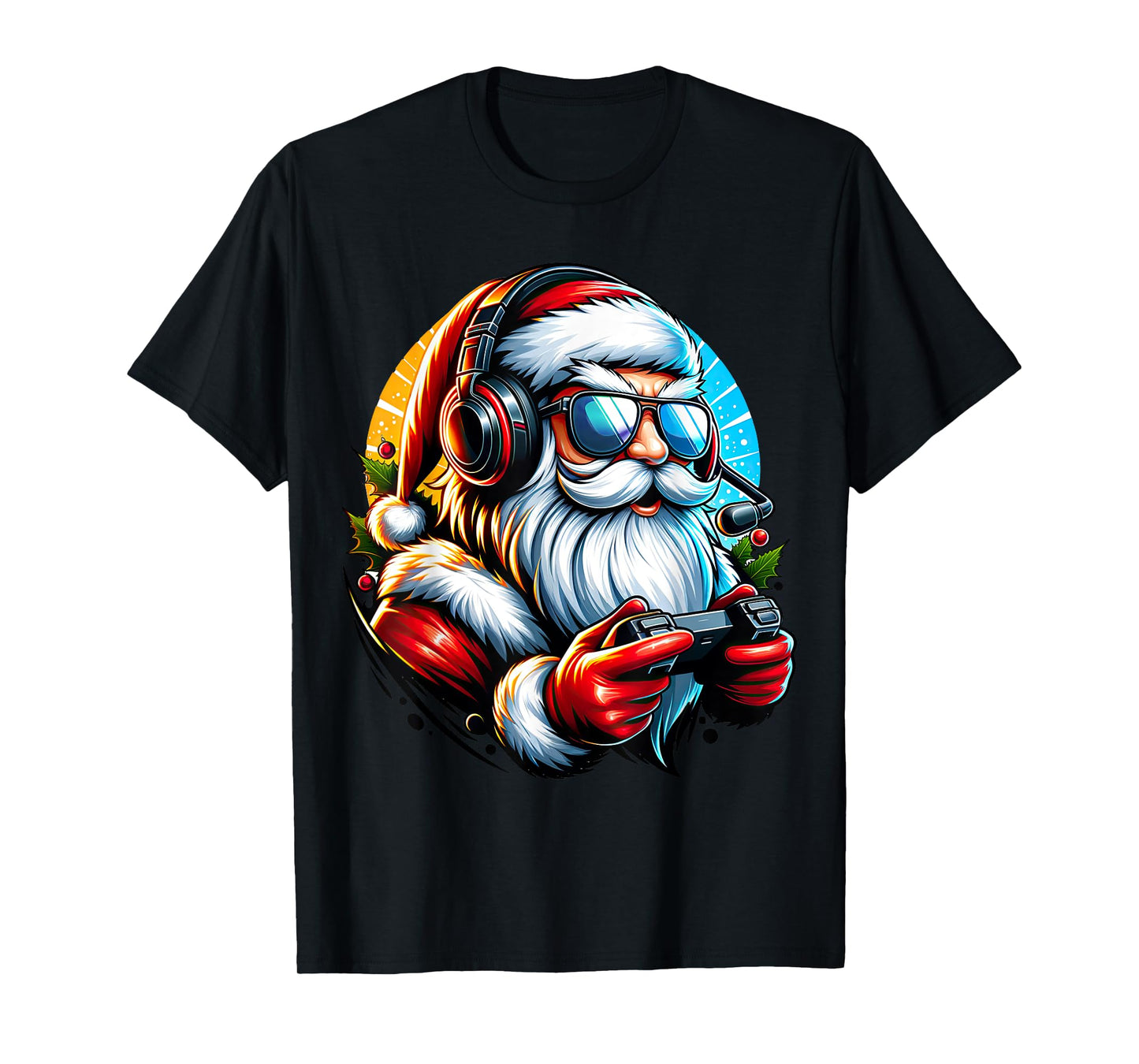 Christmas Gamer Boys Video Game Santa Xmas T-Shirt