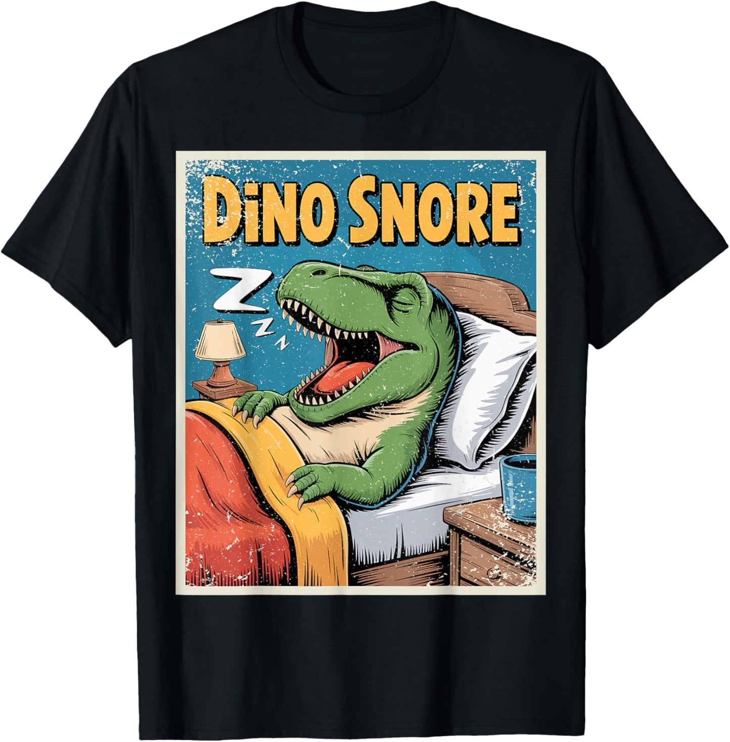 Dinosaur Pun Dino Snore T-Shirt