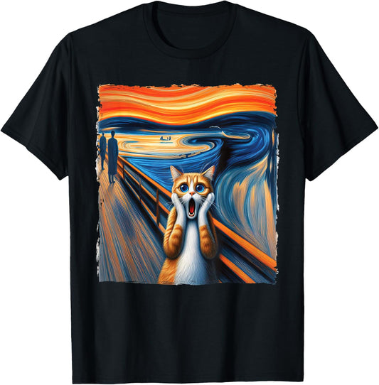 Scream Cat Parody T-Shirt for Kitty Lovers