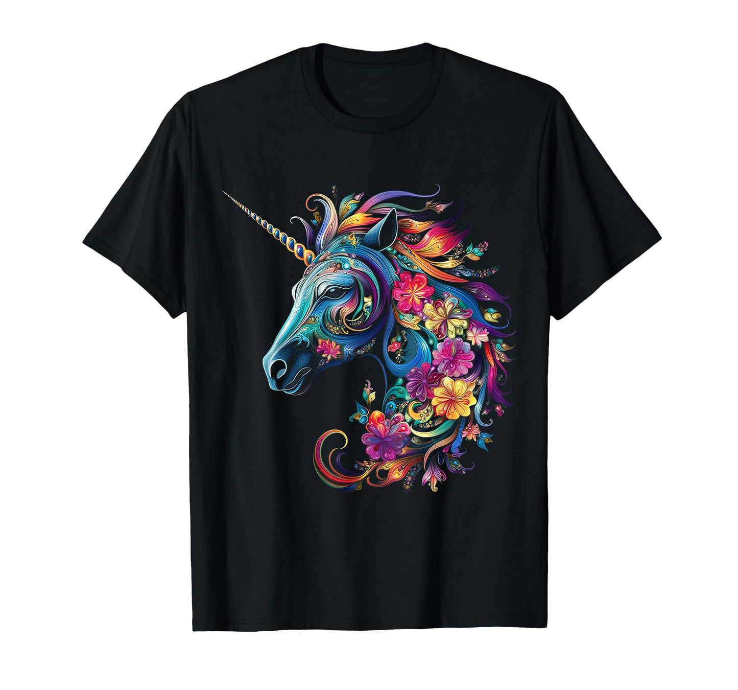Unicorn Rainbow Animal Graphic Artwork Unicorn T-Shirt